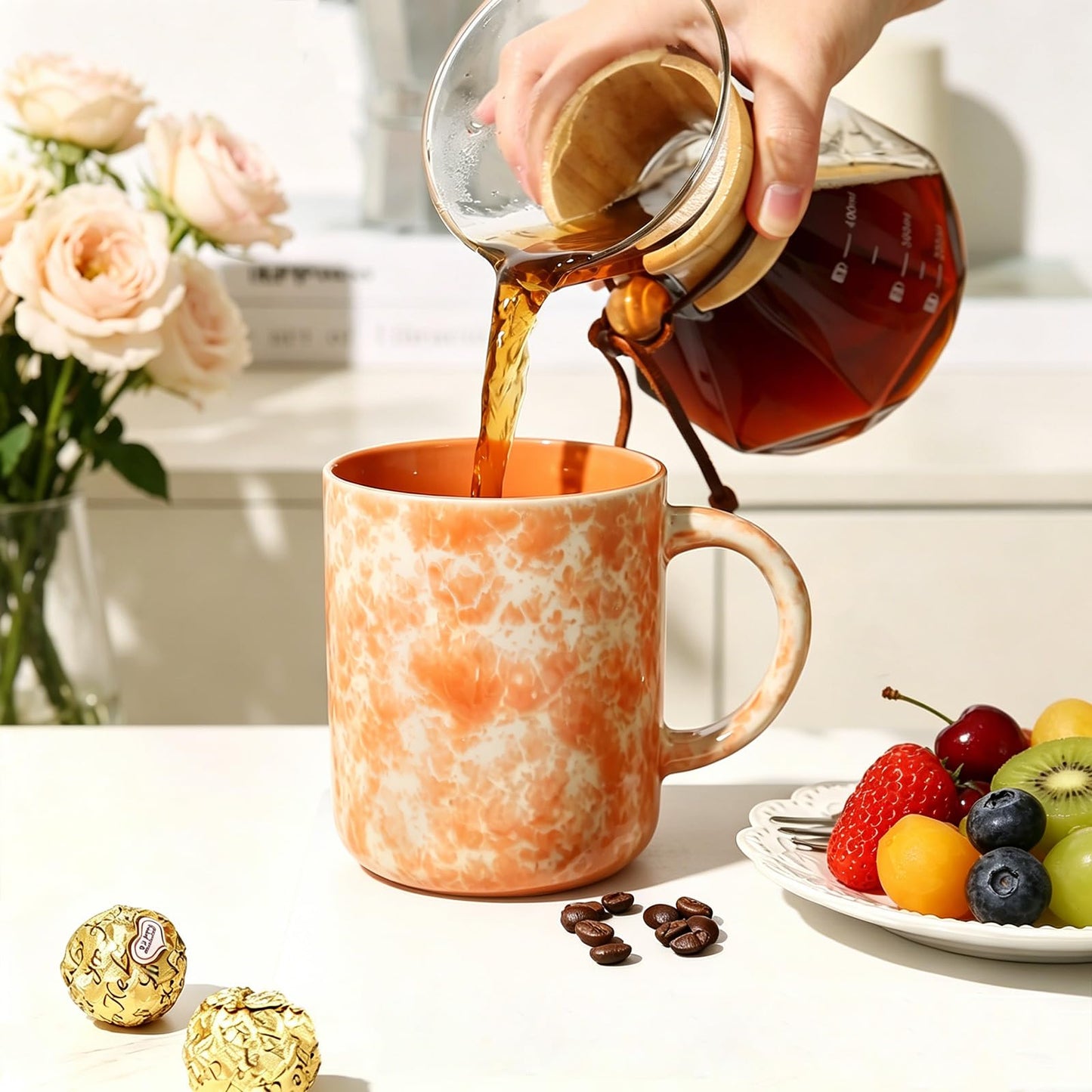 Lukelg 17oz Ceramic Coffee Mugs – Set of 4